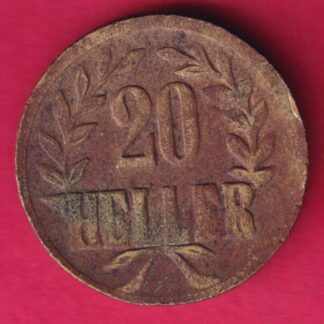 DEUTSCH OSTAFRIKA 1916 20 HELLER  :- FA9196