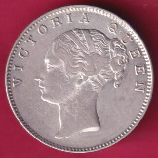 East India Company 1840 Continuous Legend 35 berries Victoria Queen One Rupee :- FA9209
