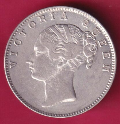 East India Company 1840 Continuous Legend 35 berries Victoria Queen One Rupee :- FA9209