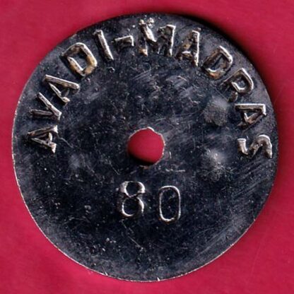 BANK TOKEN - VIJAYA BANK AVADI - MADRAS 80  :- FA8991 - Image 2