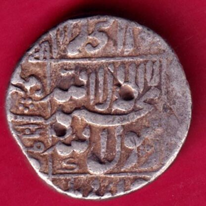 MUGHALS SHAHJHAN KHAMBHAYAT MINT ONE RUPEE  :- FA9159 - Image 2