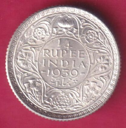 British India 1939 George Vi 1/4 Rupee UNC  :- FA9659