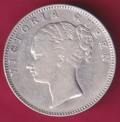 East India Company 1840 Continuous Legend 35 berries Victoria Queen One Rupee :- FA9507