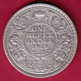 British India 1915 bombay mint George v One Rupee - FB217
