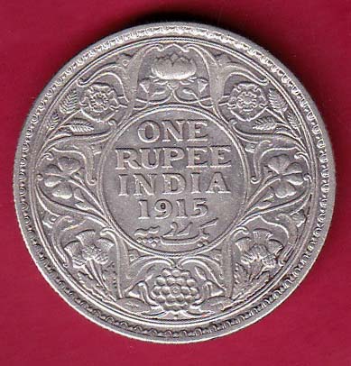 British India 1915 bombay mint George v One Rupee – FB217 – Indian ...