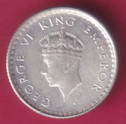 British India 1939 George Vi 1/4 Rupee UNC- FB240 - Image 2