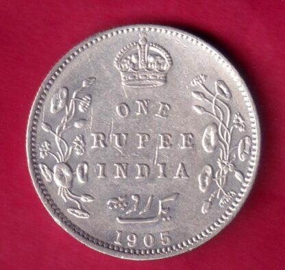 British India 1905 Edward Vii King & Emperor One Rupee - FB270