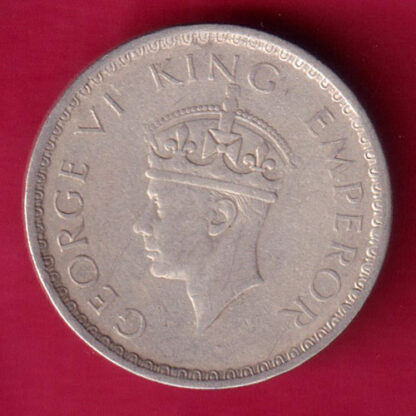 British India 1942 Bombay Mint George Vi Half Rupee  -FB48 - Image 2