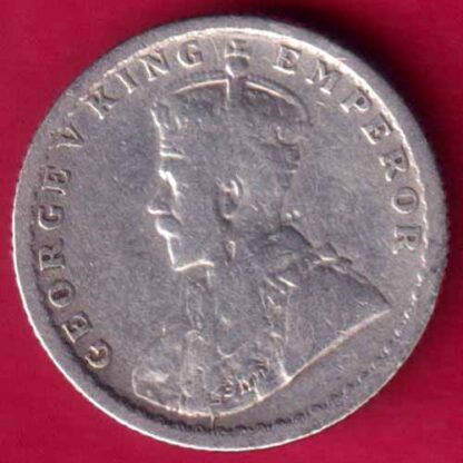 British India 1918 George V King Emperor 1/4 Rupee - FB176 - Image 2