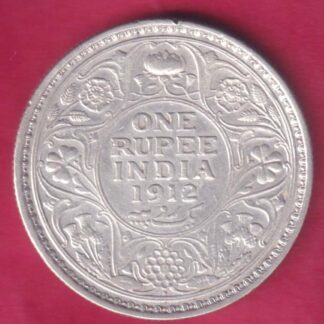 British India 1912 Bombay Mint George V Emperor One Rupee - FB177