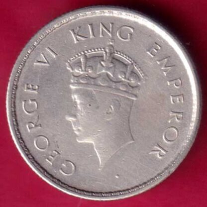 British India 1939 Bombay mint George vi King Emperor Half Rupee -  FB707 - Image 2