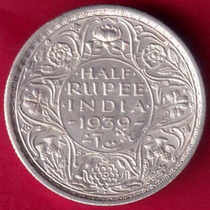 British India 1939 Bombay mint George vi King Emperor Half Rupee -  FB707