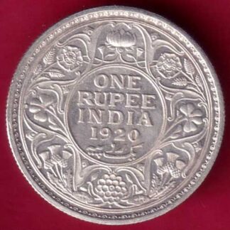 British India 1920 George V Bombay Mint One Rupee -  FB618