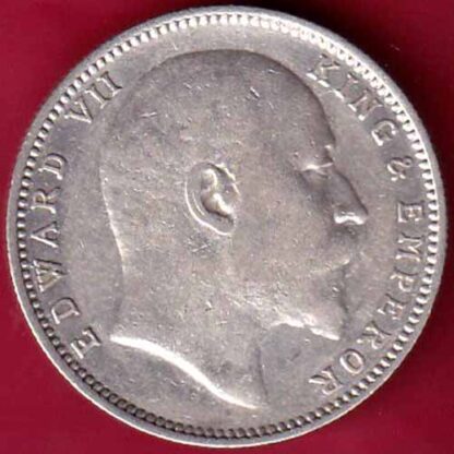 BRITISH INDIA 1907 EDWARD VII ONE RUPEE BEAUTIFUL SILVER COIN -  FB1048 - Image 2