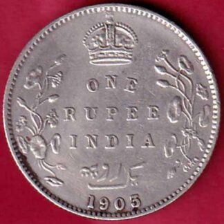 British India 1903 Edward Vii King & Emperor One Rupee -  FB1202