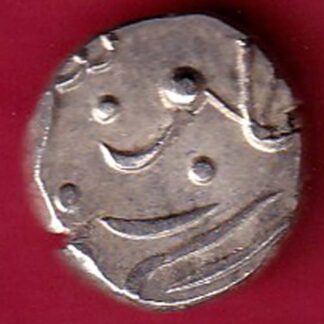 Pratapgadh state Dulep Singh half rupee silver coin- FB1222