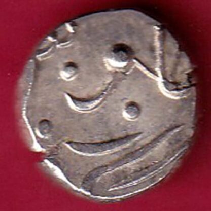 Pratapgadh state Dulep Singh half rupee silver coin- FB1222