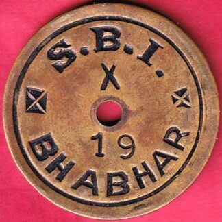 BANK TOKEN : STATE BANK OF INDIA BHABHAR 19 -  FB1237