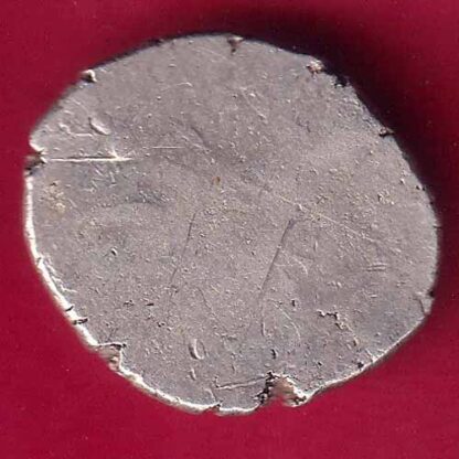 ANCIENT INDIA MAURYAN PERIOD MAGADH DYNASTY ANIMAL STANDING SILVER PUNCHMARK-  FB1371 - Image 2