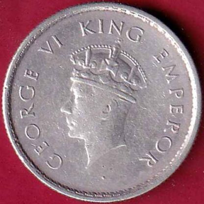 British India 1939 Bombay mint George vi King Emperor Half Rupee -  FB1399 - Image 2