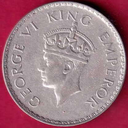 British India 1940 George VI Bombay Mint One Rupee -  FB1438 - Image 2