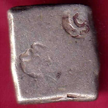 ANCIENT INDIA MAURYAN PERIOD MAGADH DYNASTY  SILVER PUNCHMARK -  FB1456 - Image 2