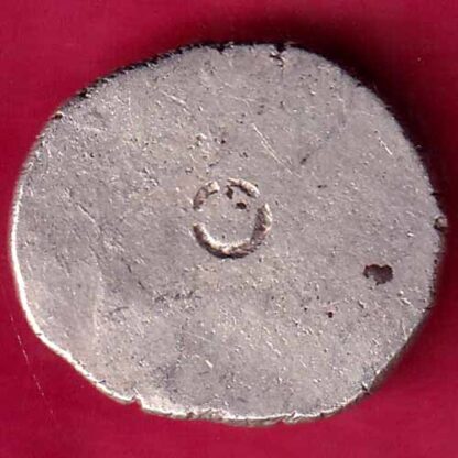 ANCIENT INDIA MAURYAN PERIOD MAGADH DYNASTY ANIMAL STANDING SILVER PUNCHMARK -  FB1466 - Image 2