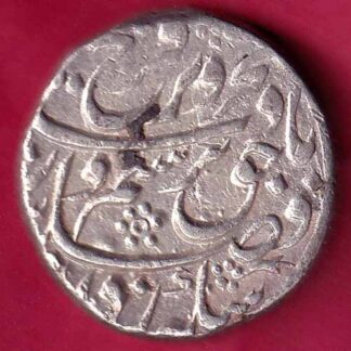 mughals farrukhsiyar mustaqir al khilafat akbarabad one rupee ry 7 -  FB1563