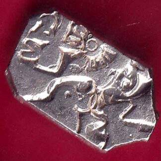 ANCIENT INDIA MAURYAN PERIOD MAGADH DYNASTY ANIMAL STANDING SILVER PUNCHMARK -  FB1700