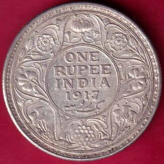British India 1917 bombay mint George v One Rupee -  FB1768