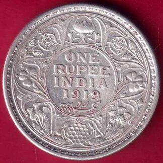 British India 1919  George v One Rupee-  FB1843