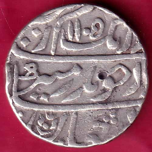 MUGHALS AH 1105 / RY 38 AURANGZEB ITAWA MINT ONE RUPEE SILVER COIN ...