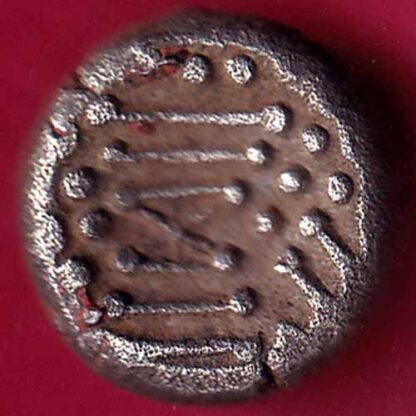 Ancient India Gadhaya Dynasty Kings Portrait billon coin-  FB1953 - Image 2