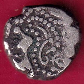 Ancient India Gadhaya Dynasty Kings Portrait billon coin-  FB1955