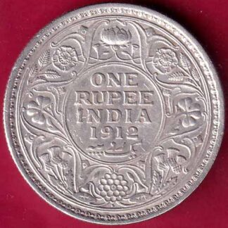 British India 1912 Bombay Mint George V king Emperor One Rupee-  FB2028