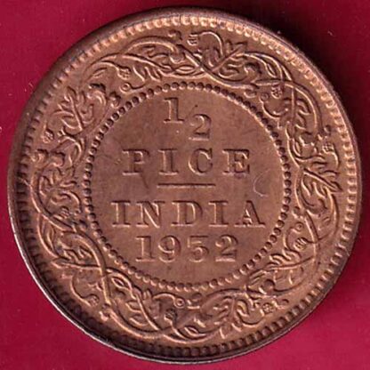 BRITISH INDIA 1932 GEORGE V 1/2 PICE COIN -  FB2046