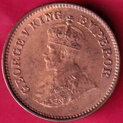 BRITISH INDIA 1932 GEORGE V 1/2 PICE COIN -  FB2046 - Image 2