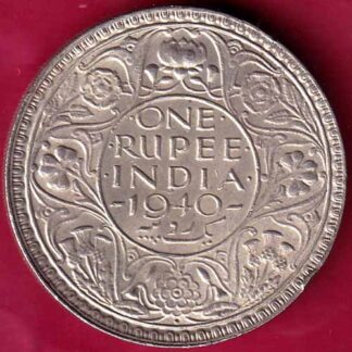 British India 1940 George VI Bombay Mint One Rupee-  FB2061