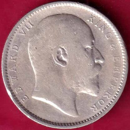 British India 1908 Edward Vii king Emperor One Rupee-  FB2069 - Image 2