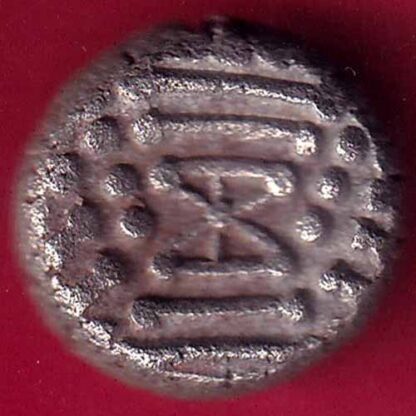 Ancient India Gadhaya Dynasty Kings Portrait billon coin-  FB2083 - Image 2