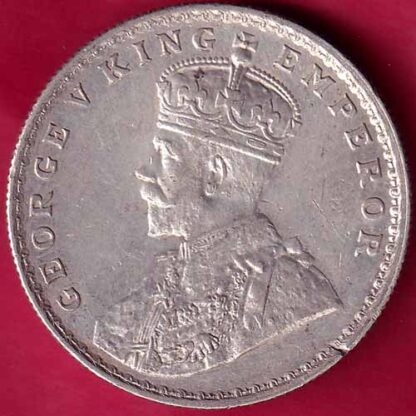 British India 1919 bombay mint George v One Rupee Silver coin-  FB2281 - Image 2