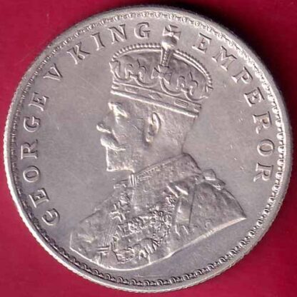 British India 1919 George v One Rupee silver coin  -  FB2296 - Image 2