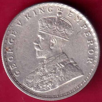 BRITISH INDIA 1918  GEORGE V ONE RUPEE BEAUTIFUL SILVER COIN -  FB2310 - Image 2