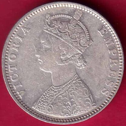 british india 1901 victoria empress one rupee scarce silver coin -  FB2325 - Image 2