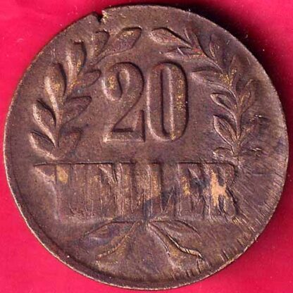 DEUTSCH OSTAFRIKA 1916 DOA 20 HELLER-  FB2372 - Image 2