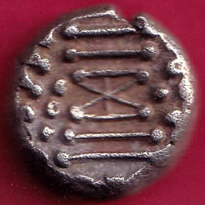 Ancient India Gadhaya Dynasty Kings Portrait billon coin -  FB2418 - Image 2