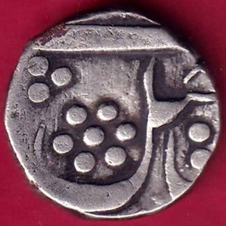 BARODA STATE AH 1287 HALF RUPEE SILVER COIN  -  FB2440