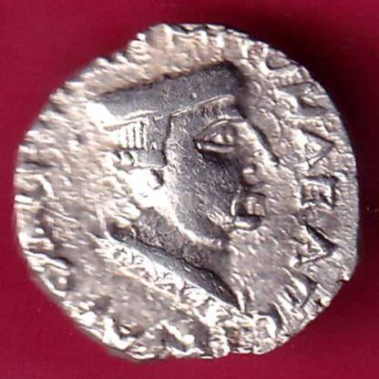 ANCIENT INDIA NAHAPAN DYNESTY KINGS PORTRAIT SILVER COIN–FB2626