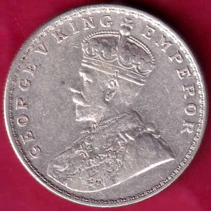 British India 1919 bombay mint George v One Rupee Silver coin –FB2652 - Image 2