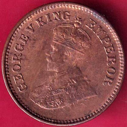 BRITISH INDIA UNC 1932 GEORGE V 1/2 PICE –FB2704 - Image 2